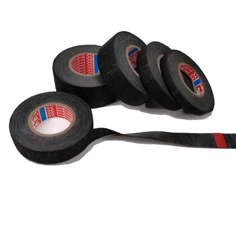 1/2Pcs 15 Meter Heat-resistant Flame Retardant Tape Coroplast Adhesive Cloth Tape For Car Cable Harness Wiring Loom Protection