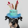 Pet Cosplaying Cute Pet Birthday Hat Plush Colorful Birthday Cake Hat Soft Breathable Dog Party Hat Birthday Celebration