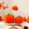 Pumpkin Plush Toy Simulation Vibrant Color Soft Pumpkins Fabric Ornament for Halloween Party Supplie