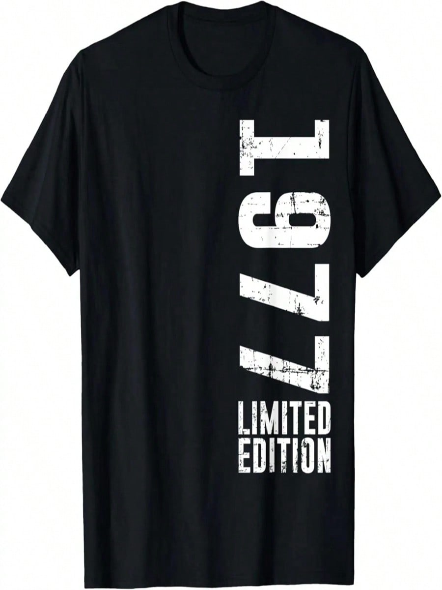 Birthday Design Limited Edition And Vintage 1977 T-Shirt S разноцветный