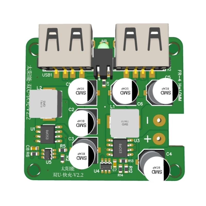 Upgraded Solar Controller 5V 9V 12V Double USB Output Port Electricity Stabilizer Solar Panel Regulator For Mobile Phone