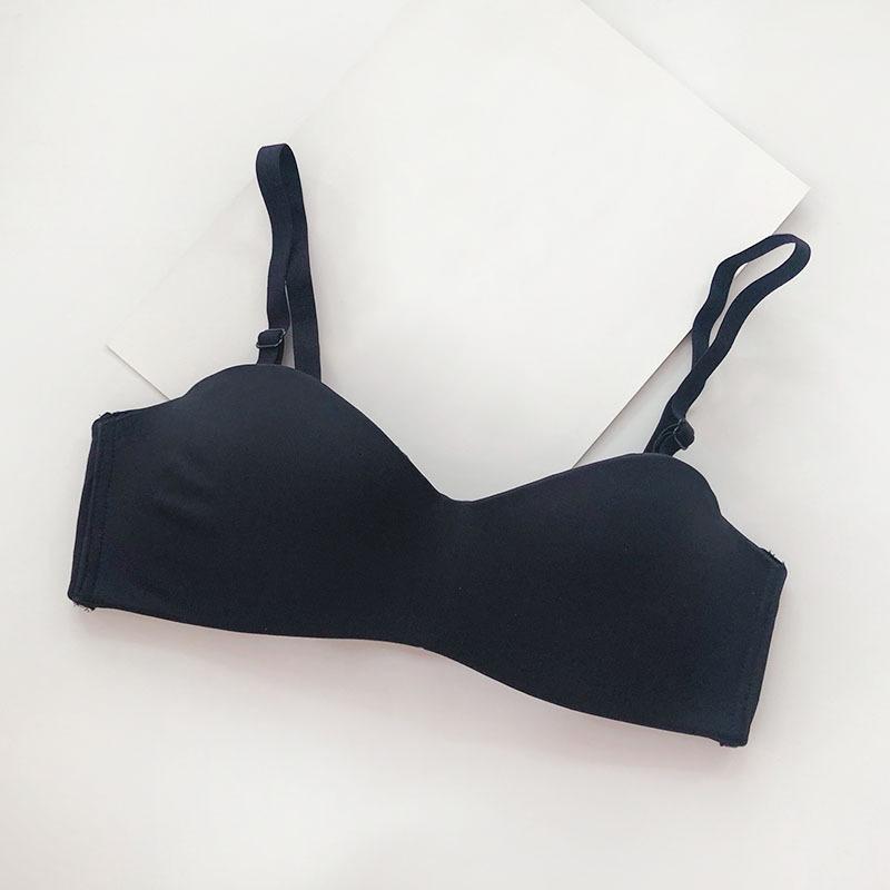 Women's Glossy Bras One Piece Seamless Women's Underwear No Steel Ring Seamless Slip Bra
