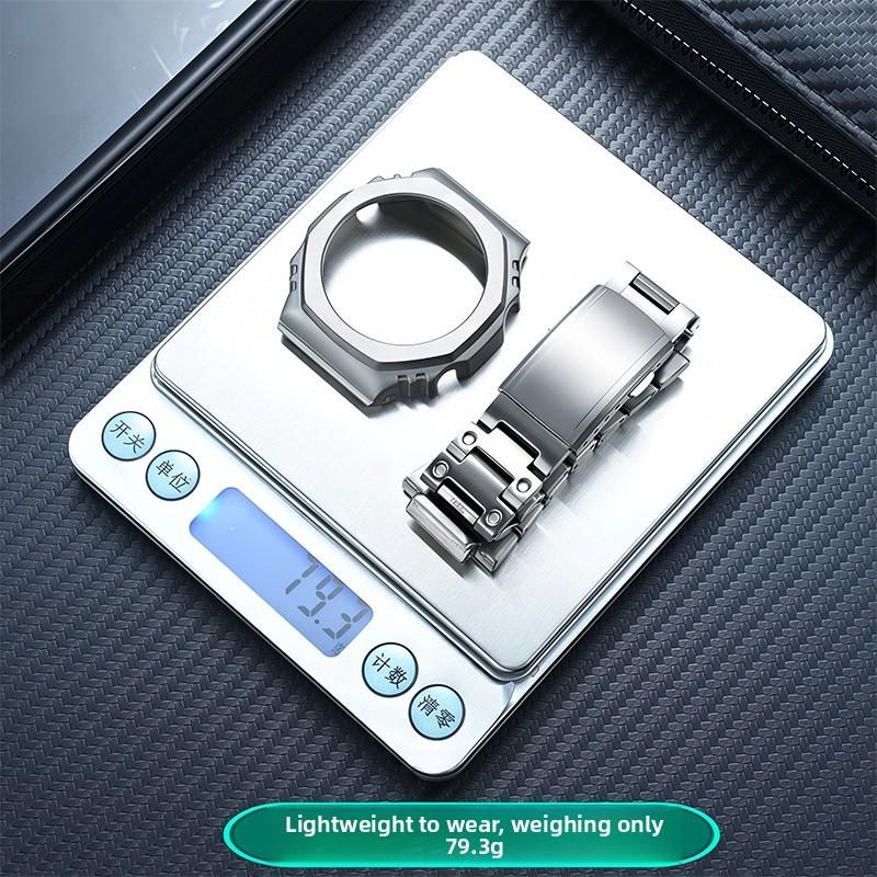 GA2100 UpgradeTitanium Alloy Case + Strap Mod Kit For G-shock Casio GA-2100/2110 GA-B2100 Ultra Light Titanium Metal Bezel Band