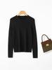 Spring/Autumn 2026 Women's Loose Solid Color Wool Pullover Sweater - Cute and Slimming Base Layer