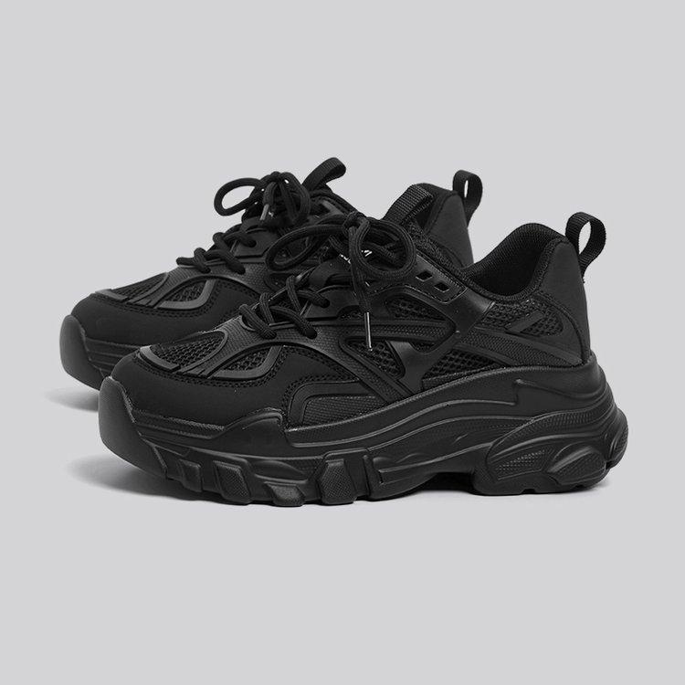 Summer Mesh Breathable Clunky Sneakers Women's New Soft Bottom Lightweight Sports and Leisure Women's Shoes