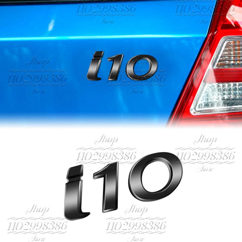 1 Pezzo Cromato 3D Metallo Styling Auto Lettera Emblema Decorazione Portellone Posteriore Per I10 I20 I30 I40 Logo Targhetta Adesivo Accessori
