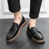 Mode Business Casual spitze Herren Lederschuhe Modisch und bequem Hochzeit Outdoor Freizeit Party Spaziergang Slipper Loafer