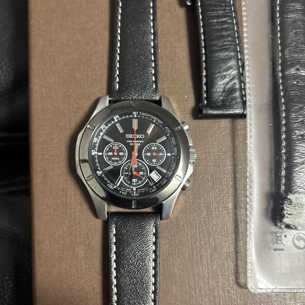 [USED] SEIKO Chronograph Watch Black