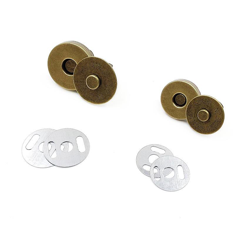 Magnetic Snap Buckle: Sew-Free Metal Bag Closure Accessory with Strong Magnetic Force