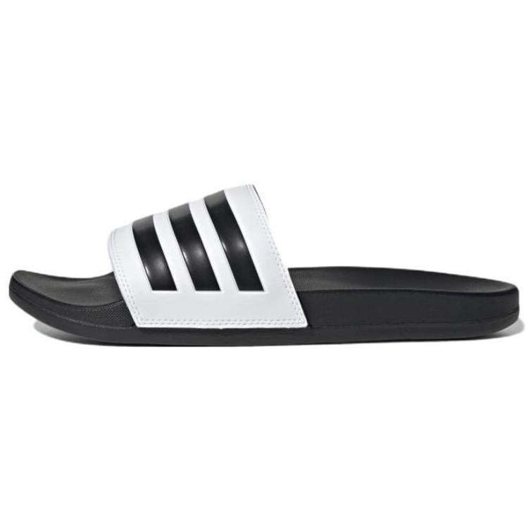 New Adidas Adilette Comfort Slides Cloud White Core Black GZ5893