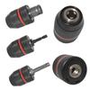 Red Stripe 1.5-13mm All-Metal Three-Jaw Electric Wrench Chuck with SDS and Hex Shank.