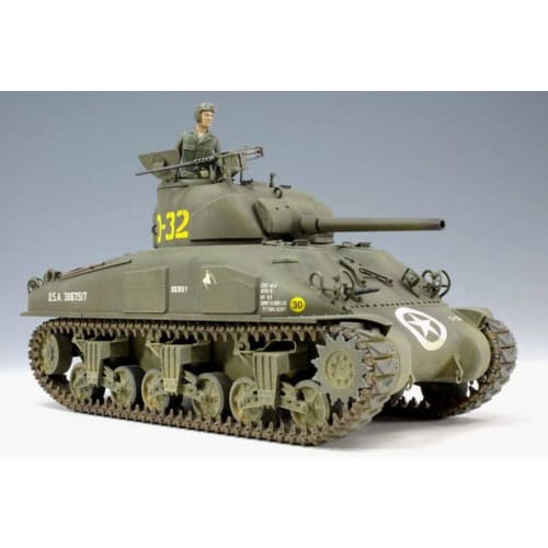 ASUKAMODEL 1/35 scale US Army M4A1 Sherman Late Model with Hedgerow Cutter Plastic Model 35-022
