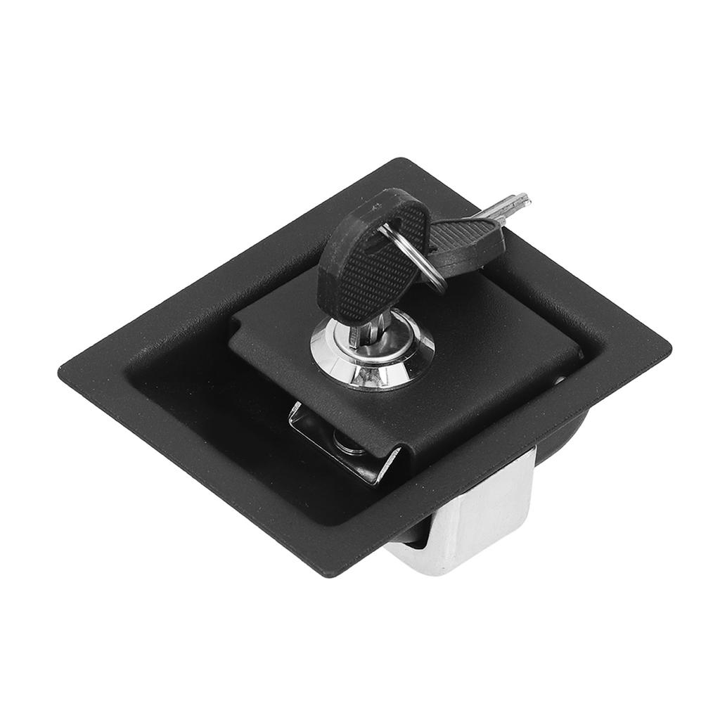 RV Generator Cabinet Door Lock Square Zinc Alloy with 2 Keys Repair Replacement for Yacht Home