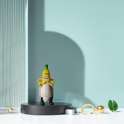  Figurines de bananes en résine créatives et originales, décorations de table originales avec des sourires maléfiques, décorations de salon et de chambre