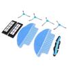 9 Pcs Vacuum Parts Replacement Main Brush Side Brush Filter Mop Vacuum Cleaner Accessories Kit for Conga 3090