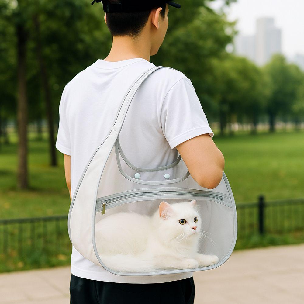 Mesh Pet Carrier Bag Nylon Pet Handbag Simple Fashion Portable Pet Bag  for Cats Dogs