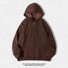 Plus Size Hoodie Men Autumn Winter Fleece Hoodies Solid Color Jacket Hoodies