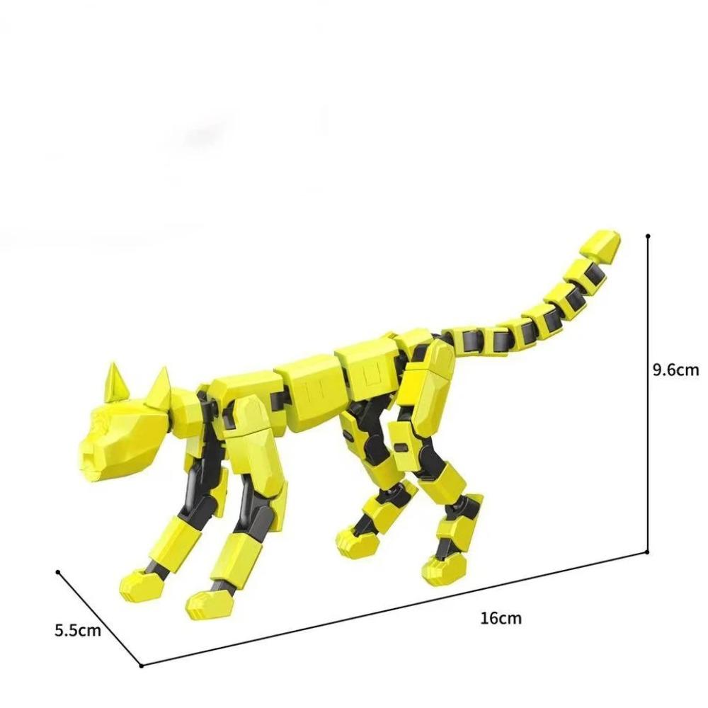 Multi-Jointed Movable Shapeshift Robot 3D Printed Mannequin Character and Dog Figures Toys Parent-children Game for Kids Gifts