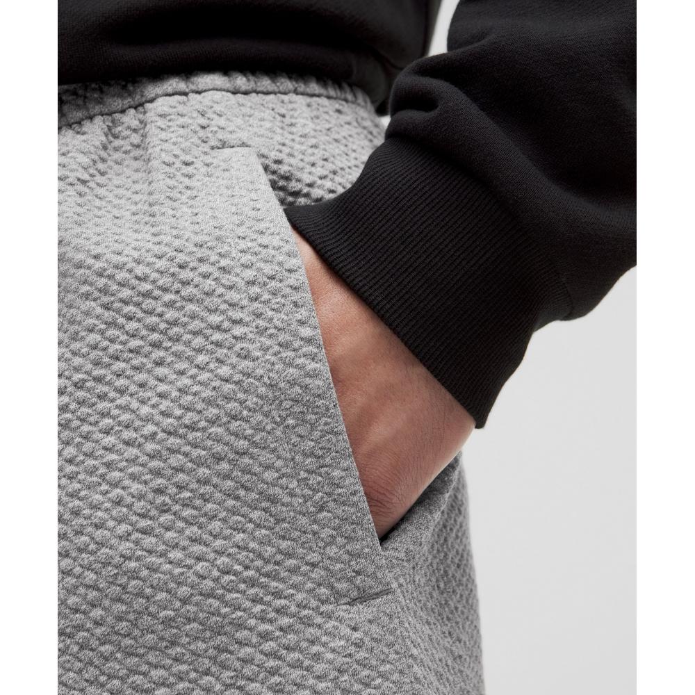 Lululemon Textured Double Knit Cotton Short 7  Heathered Medium Grey Black