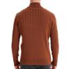 Men's Quarter Zip Up Sweater Cable Knit Sweater Mock Neck Polo Sweater for Men Warm Soft Casual Pullover Sweater with Ribbing Edge for Fall Winter