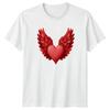 Winged Heart Valentines Day Unisexs TShirt Unisexs Tee Graphic Unisex Top