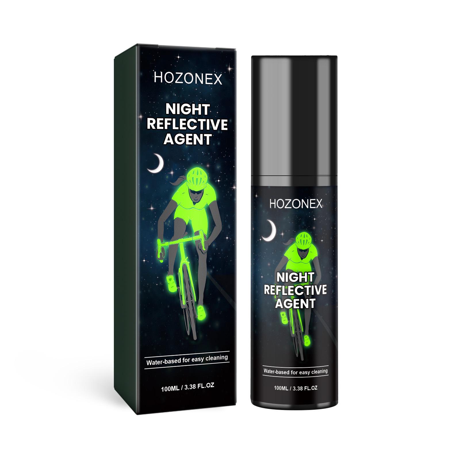 Hozonex Reflective Bicycle Spray: Eco-friendly Luminous Warning for Night Safety 100ml