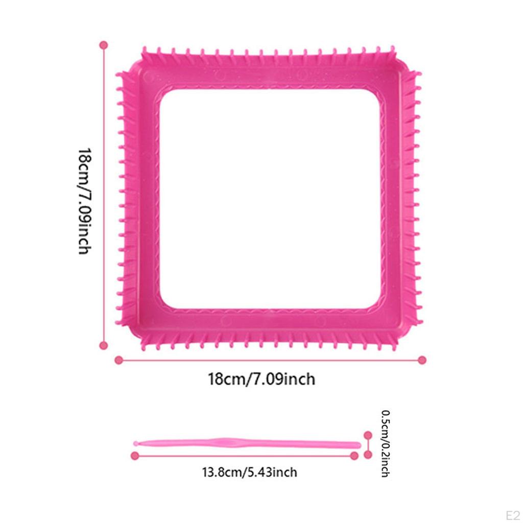 Weaving Loom Kit Toys DIY Knitting Crochet Portable Crafts Gifts Potholder Loops Making Kits Sewing