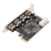 PCIe to USB2.0 Expansion Card 4 Ports 4 Pin Power 480Mb s Easy Installation USB 2.0 Expansion Card for Desktop Chassis