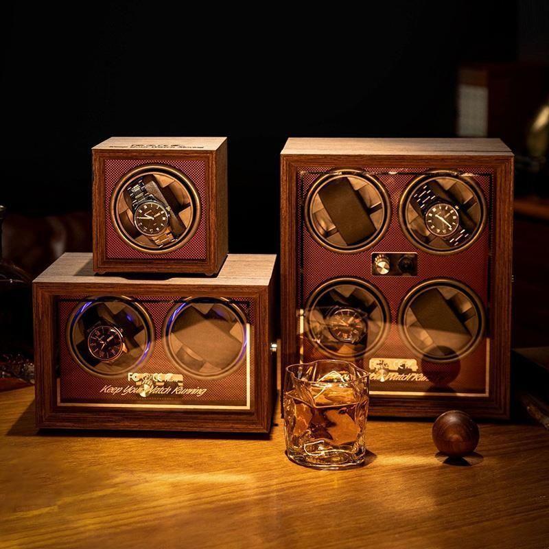 Luxury Wood Mechanical Watch Storage Box Intelligent Watch Winder Automatic Watch Box Winding Device
