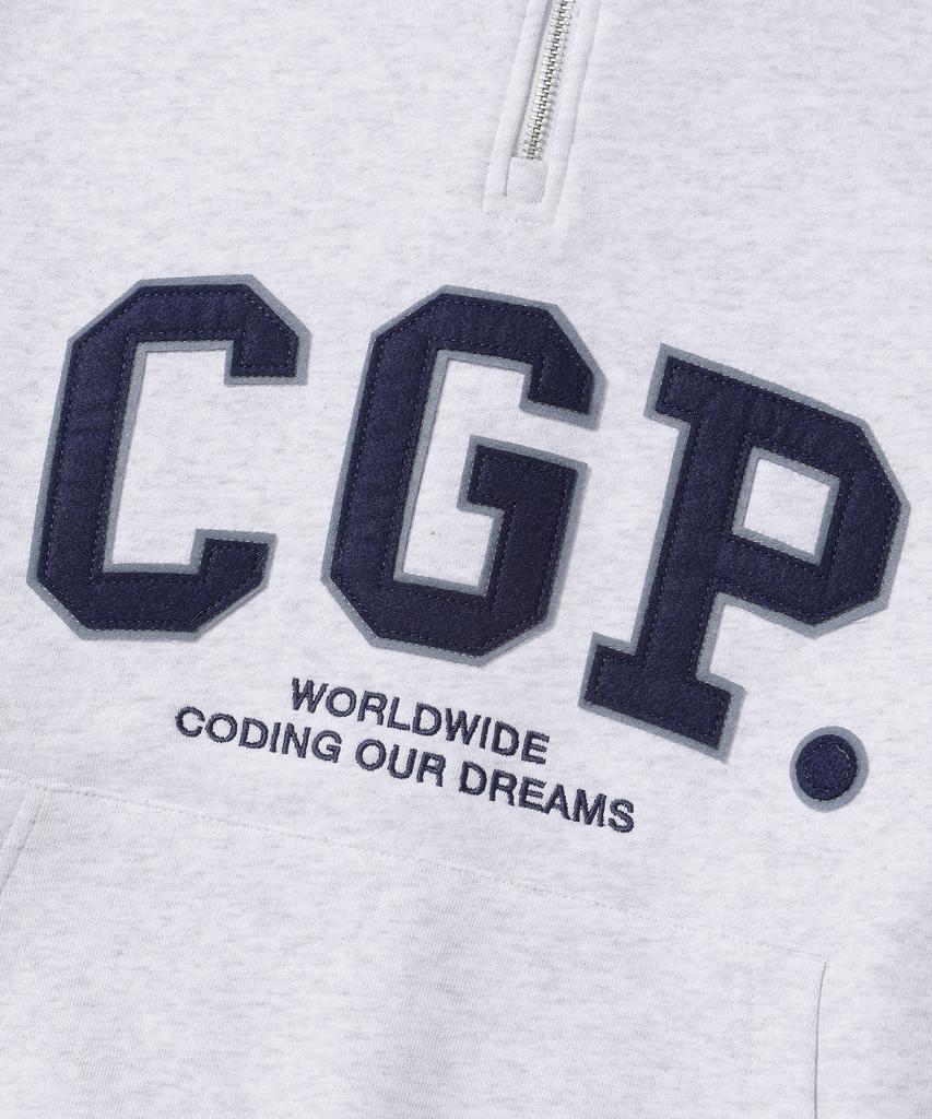 CGP Cgp Arch Logo Half Zip_Melange Grey