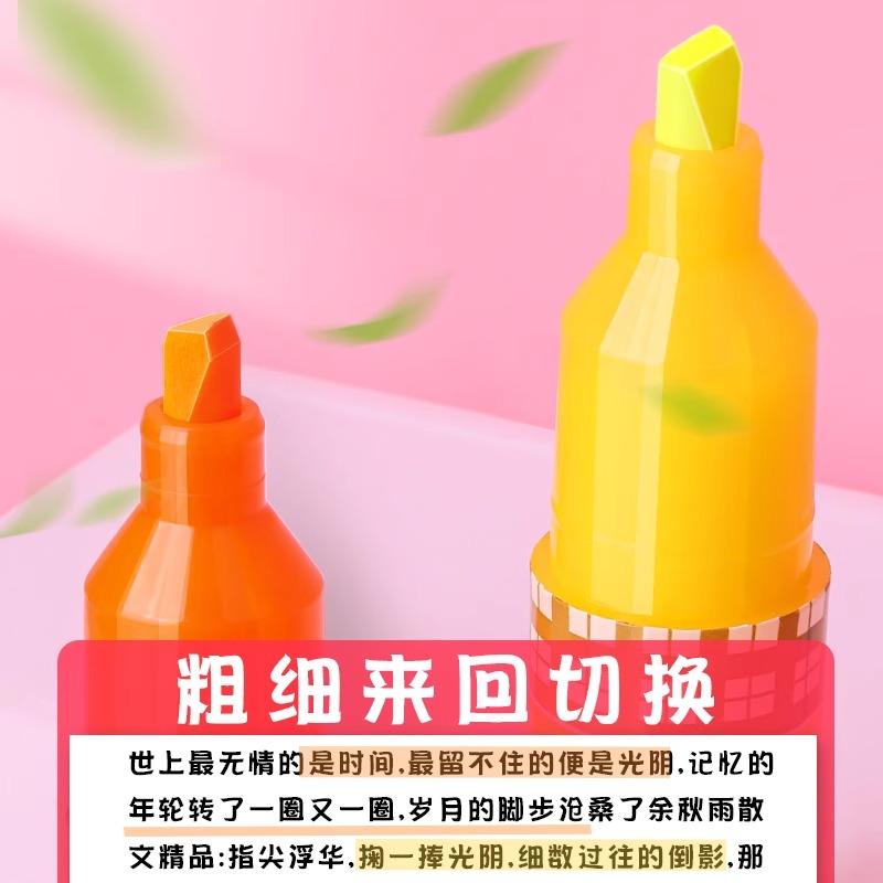 M&G High Capacity Highlighter, Slant Tip Highlighter Marker with Scent for Students and Offices