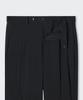 Musinsa Standard Real Wide Hidden Banding Slacks [Dark Gray]