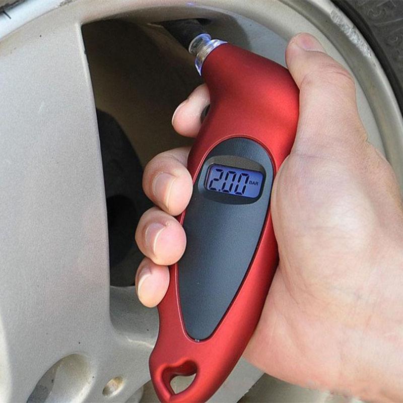 Portable Digital LCD Tire Tyre Air Pressure Gauge Tester Tool Car Motorcycle