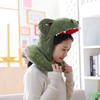 Halloween Dinosaur Hat Neck Pillow U Pillow, Cartoon Headgear Hat, Photo Props Photo Studio Props