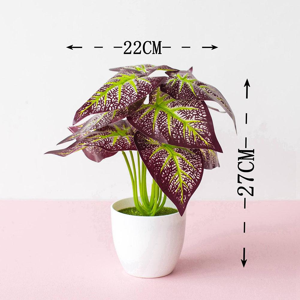 Yellow Potted Plant Brown Fake Plant Flowers Floral Décor