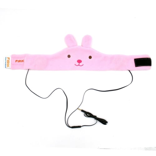FIRIK Children's Earphones, Headband, Headphones, Sleeping Eye Mask, Bunny
