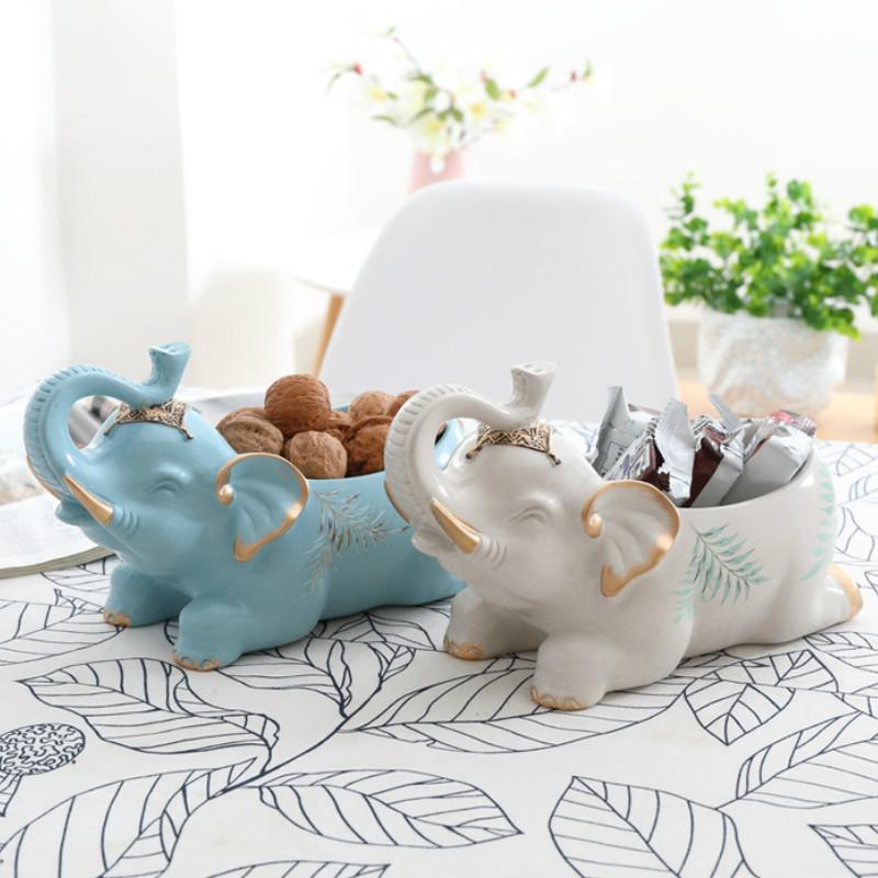 Key Storage Box Porch Creative Door Decoration Desktop Decoration Elephant Storage Box Nordic Home Organization