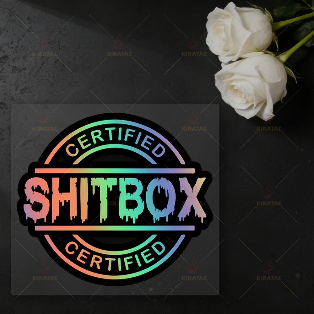 1pc Shitbox Interesting Trendy Car Sticker Waterproof for Windows Trunk Motocycle Helmet Fairing Scooter Universal Vinyl Decals