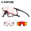Kapvoe Real Carbon Fiber Sunglasses for Men Photochromic Glasses Ultralight Running Glasses Driving Golf Sports UV400 Women