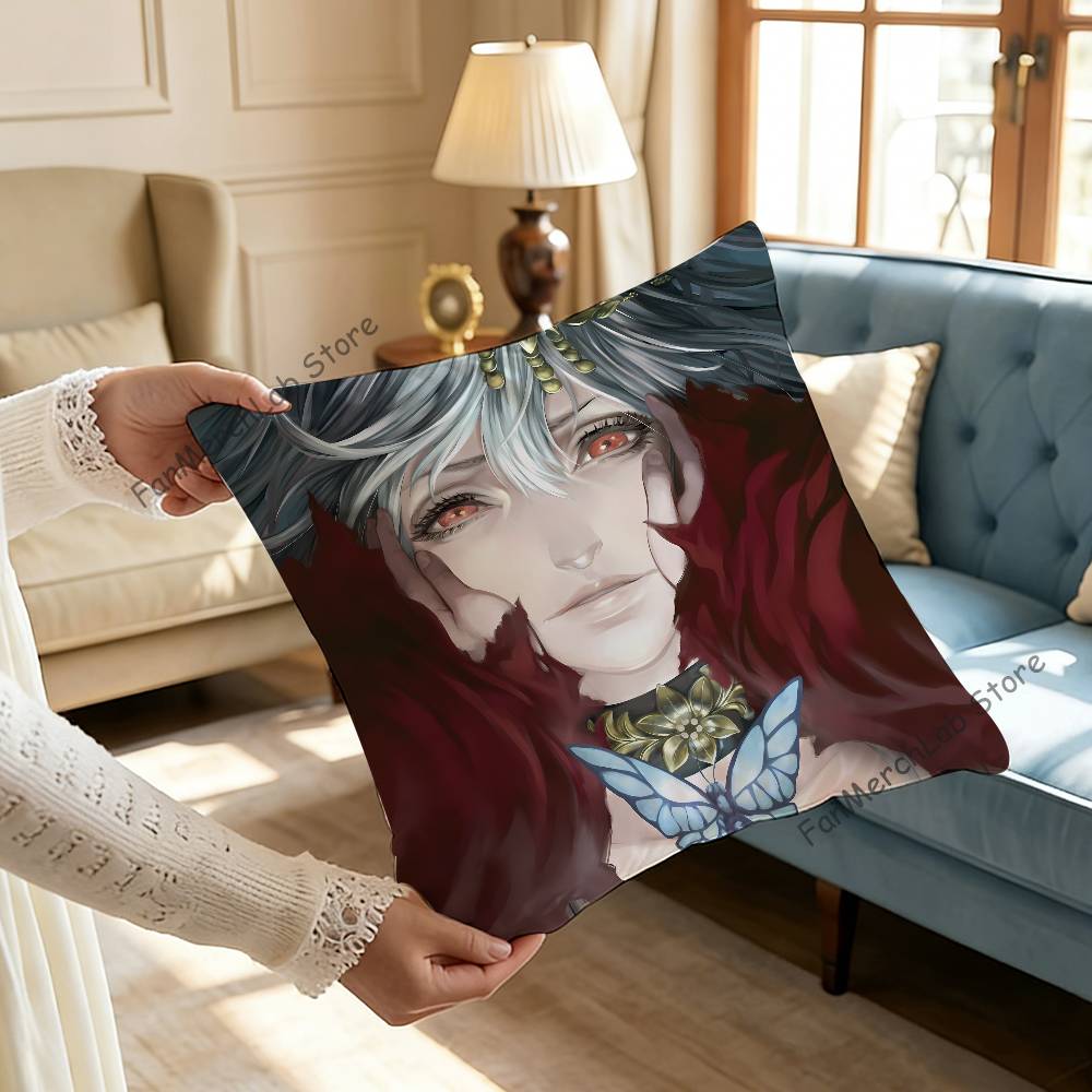 TThe House In Fata Morgana Printed Pillow Cover Cushion Case Simple Sofa Pillow Case No Pillow Core