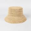Fashion Casual Hand Crocheted Lafite Grass Fisherman Hat Outdoor Sun Shading Straw Hat Foldable