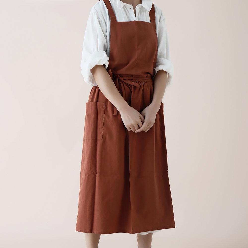 Waterproof Restaurant Stylish Design ApronFlorist Apron Cotton Gardening Coffee Shops Kitchen Apron for Baking Cooking  BBQ & Grill Cleaning