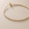 K18 mirror cut bead hoop earrings Yellow gold 00 [Kokoshnick] (small) (100)