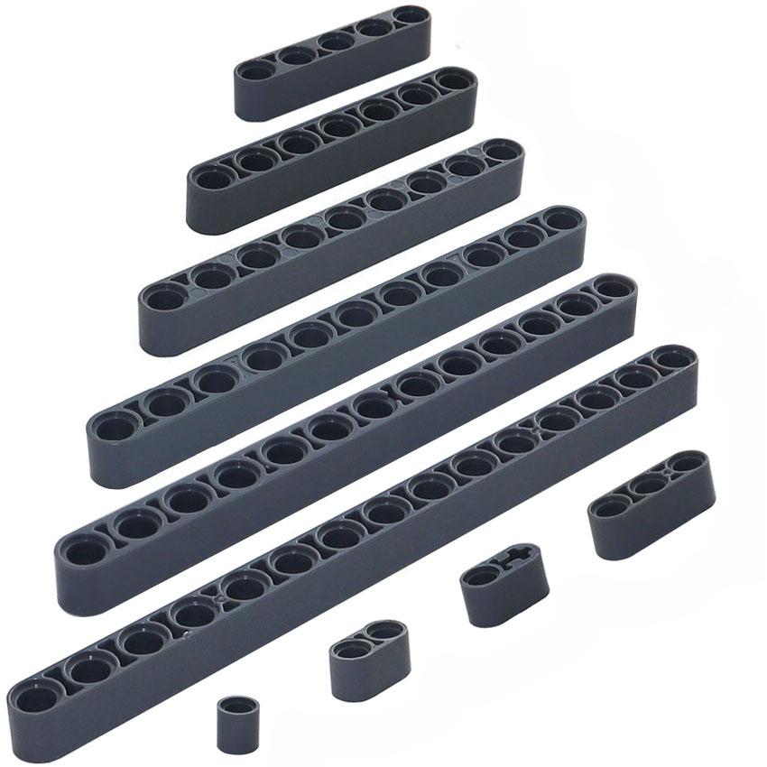 MOC Teile Dicke Hebearm-Träger Technische Bausteine 18654 43857 60483 32523 32316 32524 40490 32525 41239 32278 DIY Steine