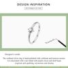 WOSTU 925 Sterling Silver Romantic Shining Shell Bead Star Ring for Women Fine Jewelry Gift