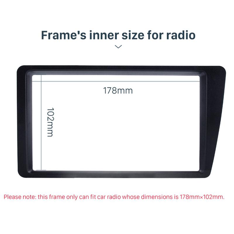 NEW-Top Double 2 Din Car Radio Fascia for 2001-2005 Honda Civic LHD Dash Mount DVD Frame Auto Stereo Adaptor
