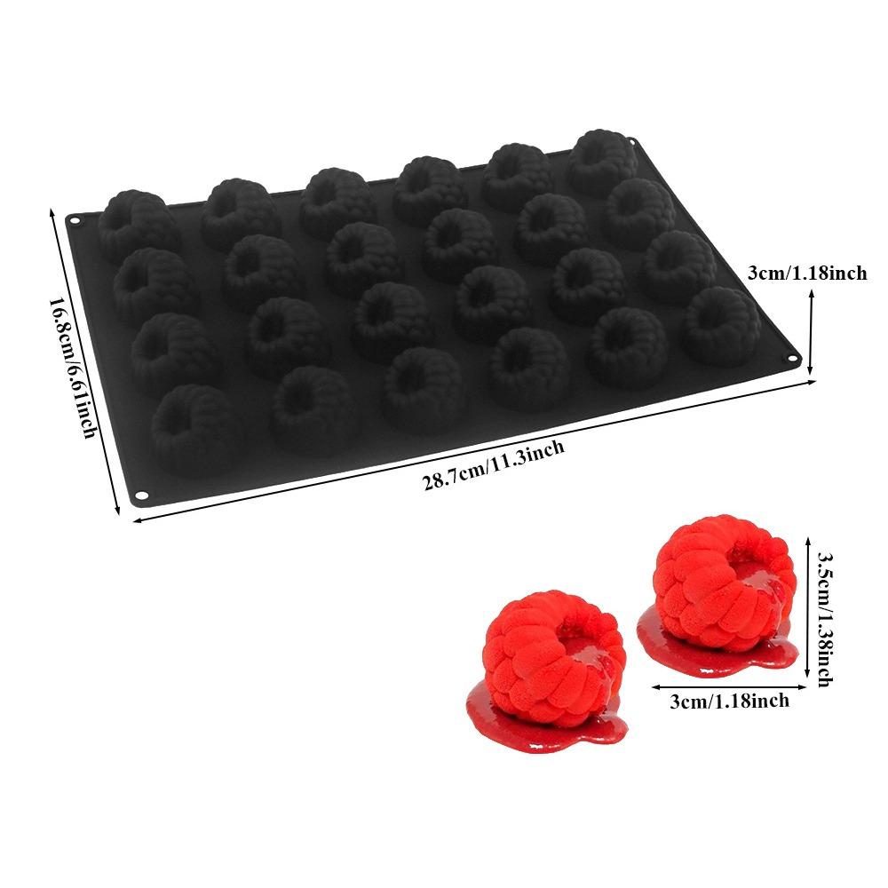 Food-Grade Silicone Raspberry Mousse Mold Heat-Resistant French Pastry Baking Mold  Kitchen Use