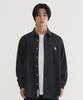 C Logo Denim Shirt Black