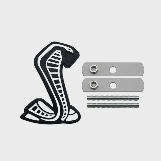 3D Cobra Styling Auto Metall Aufkleber Kühlergrill Abzeichen Kotflügel Seiten Emblem Heck Aufkleber Für Ford Mustang Shelby GT GT350 500 Cobra