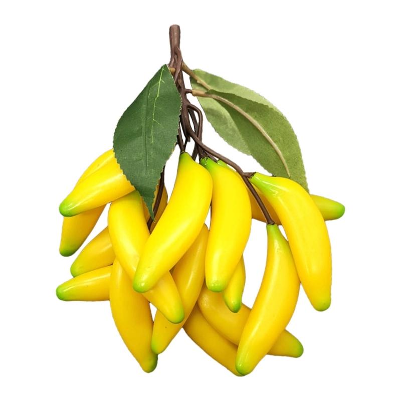 

1Set Artificial Bananas Fake Bananas Perfect for Kitchen and Party Decorations Photography Banana 1